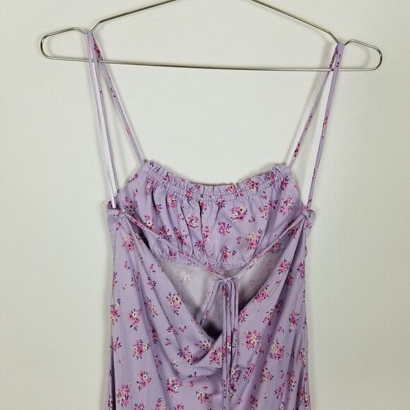 Zara Lavender Floral Midi Dress - Picture 6 of 10